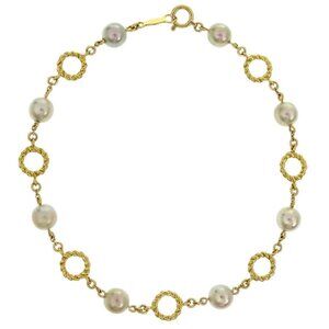Mikimoto Bracelet 18K Pearl Gold 125153